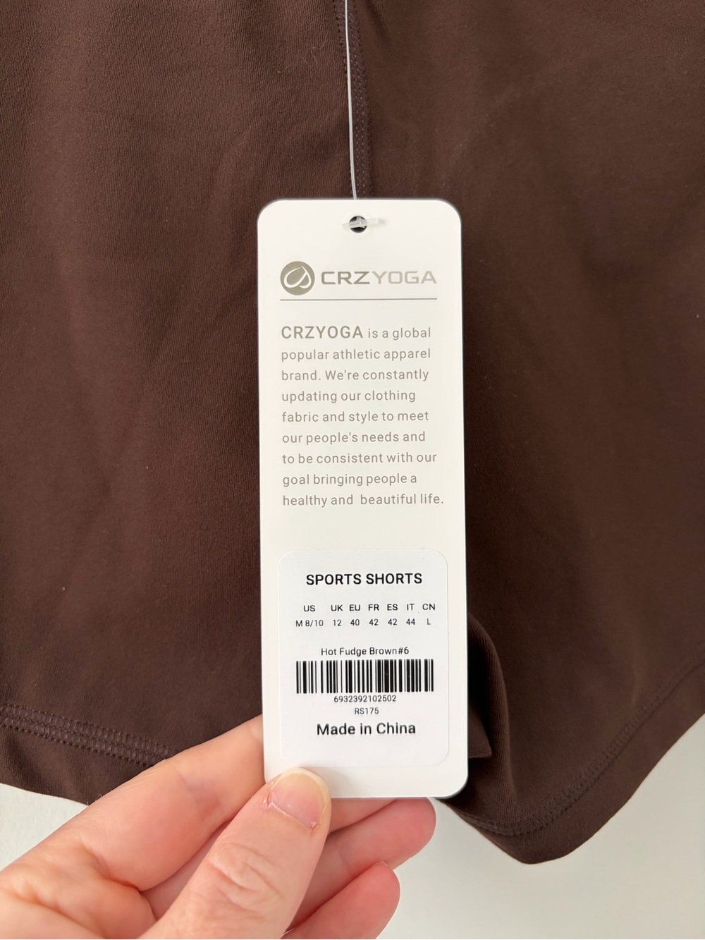 CRZ Yoga Butterlift Linerless 3in Yoga Workout Shorts Hot Chocolate Brown NWT M - Picture 4 of 5